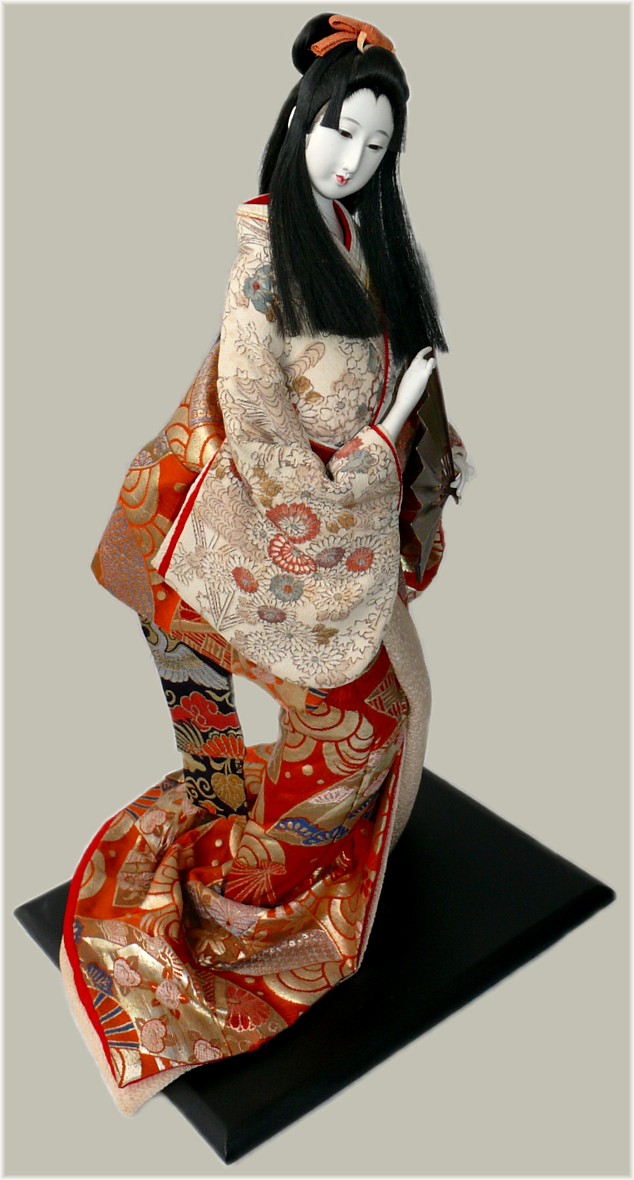 японская коллекционная антикварная кукла