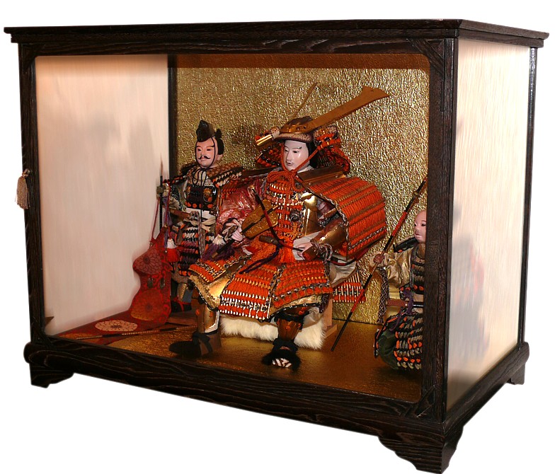 воины-самураи, японские антикварные коллекционные куклы