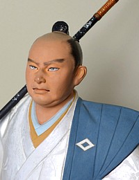 самурай с копьем на плече, статуэтка, Япония, 1930-е гг.
