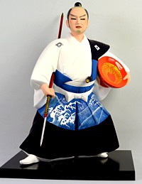 самурай с копьем, статуэтка, Япония, 1980-е гг.