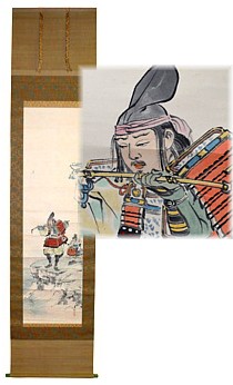 Самурай, японский рисунок на свитке, 1890-е гг.