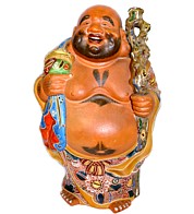 японская фарфоровая статуэтка в виде Хотэя, одного из Семи Богов Счастья