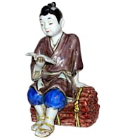 японская антикварная фарфоровая статуэтка