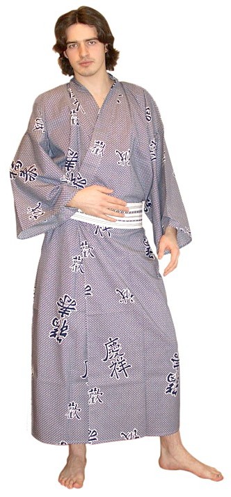 японское мужское кимоно большого размера