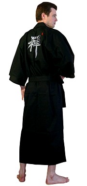 мужской халат кимоно с вышивкой, сделано в Японии