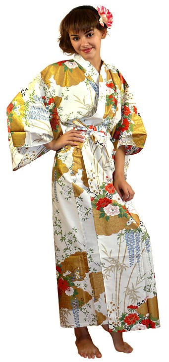 халат в японском стиле, хлопок 100%, сделано в Японии
