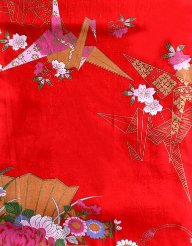 рисунок ткани женского халата - кимоно