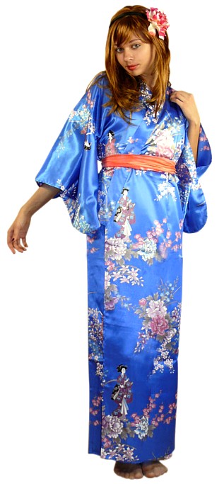 японский халат- кимоно из иск.шелка в интернет-магазине Mega Japan