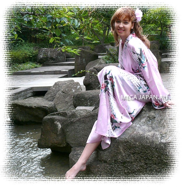 шелковый халат-кимоно, Япония