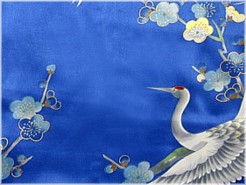 рисунок ткани шелкового японского кимоно ИМАРИ