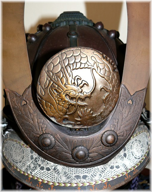 деталь самурайского шлема КАБУТО, эпоха Эдо