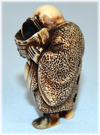 Хотэй, японская старинная нэцка из слоновой кости