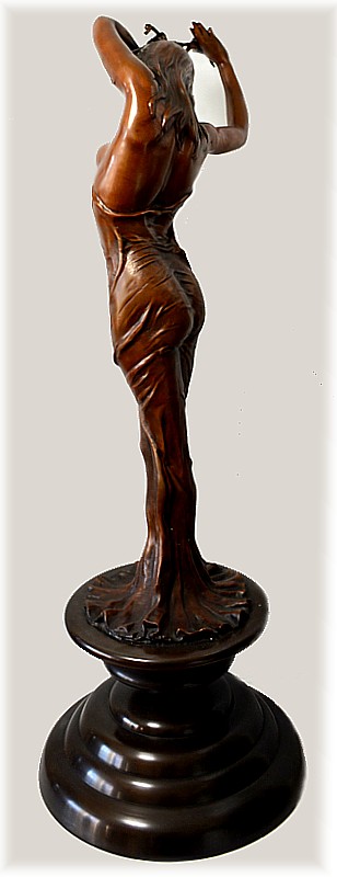 Нимфа, бронзовая скульптута в стиле ар-деко