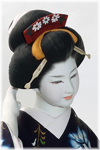 японская статуэтка Дама с зеркалом, 1960-е гг.