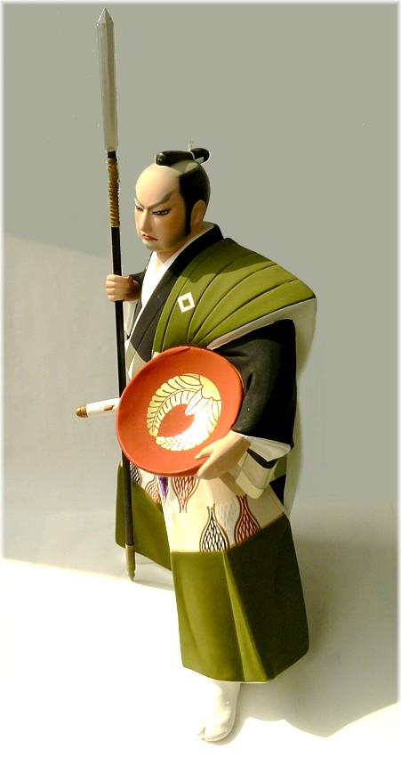 самурай с копьем, статуэтка, Япония, 1970-е гг.