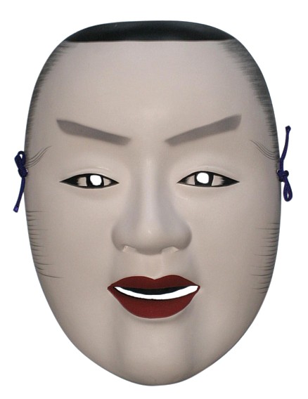 японская маска персонажа театра Но