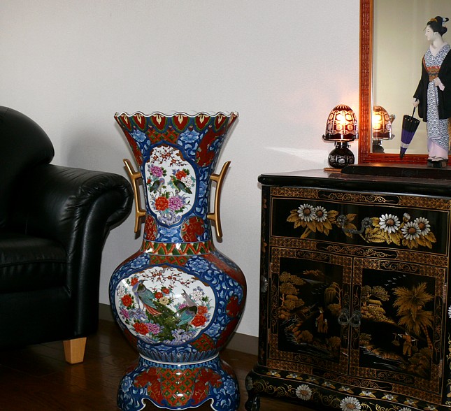 японская напольная большая ваза Арита, 1920-30-е гг.