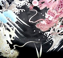 деталь рисунка ткани мужского кимоно Тайра