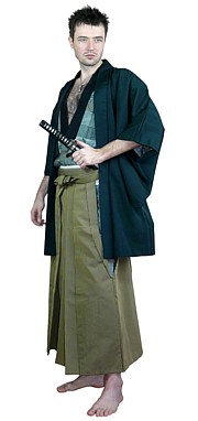японская традиционная одежда: хаори мужское, 1950-е гг.